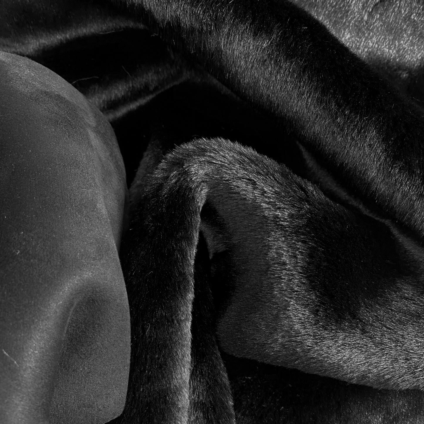 Faux Shearling Black
